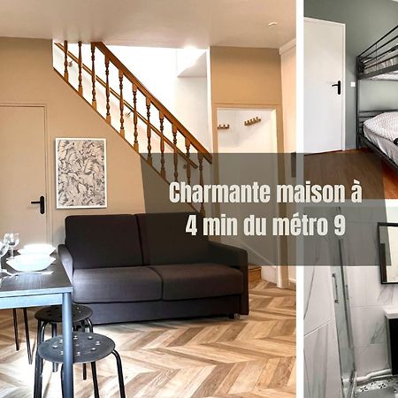 #2 Charmante Maison A 4 Min Metro 9 Bagnolet Eksteriør billede